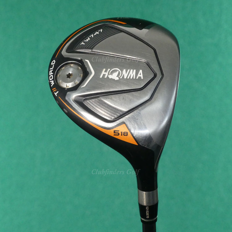 Honma TW747 Tour World Fairway 18° 5 Wood Vizard 60R Graphite Regular w/ HC