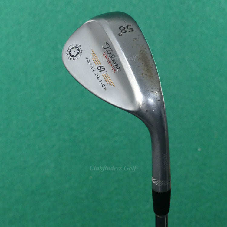 Titleist Vokey Spin Milled Tour Chrome SM58-08 58° LW Lob Wedge DG Steel Wedge
