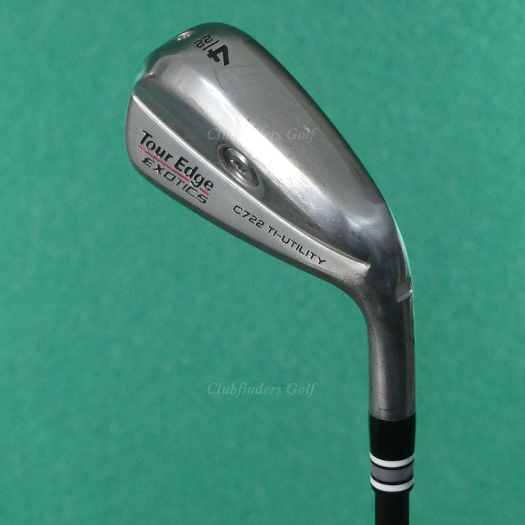 Tour Edge Exotics C722 Ti-Utility 22° 4 Iron Recoil Black F3 Graphite Regular