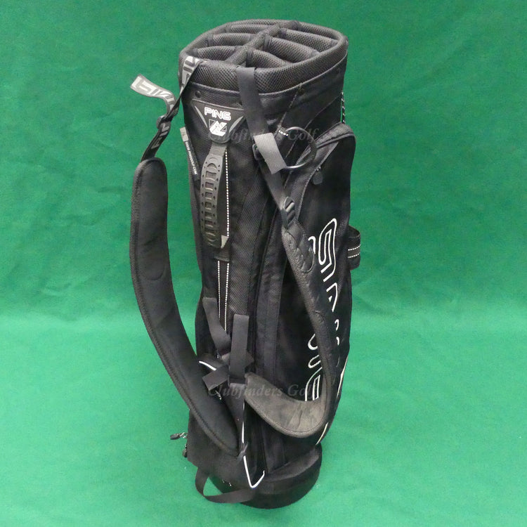 Ping Hoofer Lite Black/White 8-Way Golf Stand Bag (No Raincover)