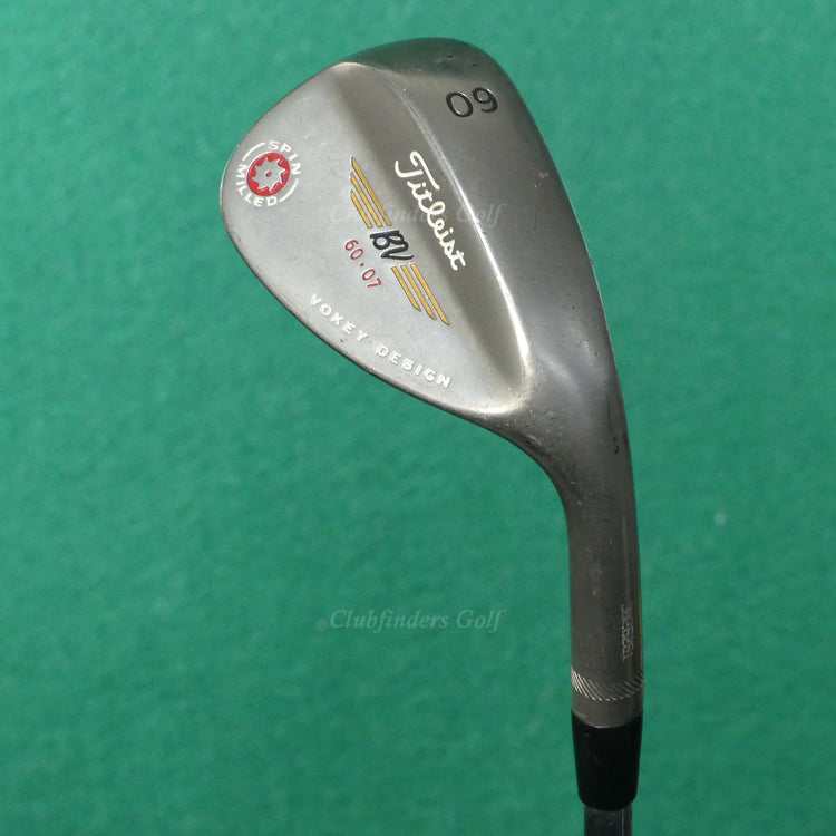 Titleist Vokey Spin Milled 2009 Black Nickel 60-07 60° LW Lob Wedge Steel Wedge