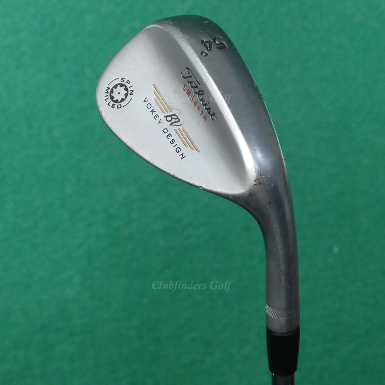 Titleist Vokey Design Spin Milled Chrome SM54-14 54° SW Sand Wedge Steel Stiff