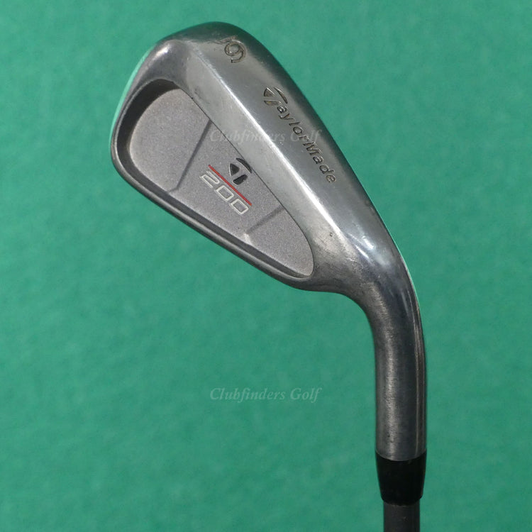 TaylorMade 200 Steel Single 6 Iron Factory Lite R-80 Graphite Regular
