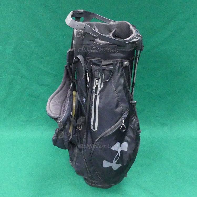 Under Armour Sun Mountain Match Play Black/Grey 4-Way Stand Bag w/ Raincover