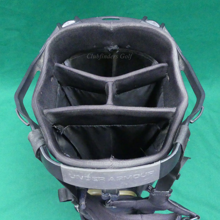 Under Armour Sun Mountain Match Play Black/Grey 4-Way Stand Bag w/ Raincover