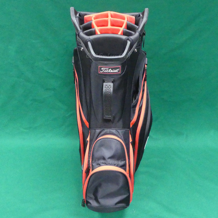 Titleist Lightweight TB9CT6E Black/Red 14-Way Golf Cart Bag w/ Raincover