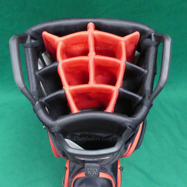 Titleist Lightweight TB9CT6E Black/Red 14-Way Golf Cart Bag w/ Raincover