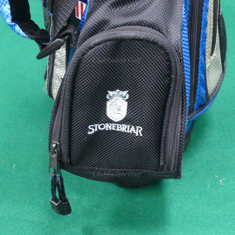 US Kids Golf 45-31 Black/Blue/Grey 25" Tall 4-Way Golf Stand Bag (No Raincover)