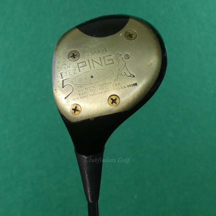 VINTAGE LH Ping Eye 2 Laminated Fairway 5 Wood Factory ZZ-Lite Steel Stiff