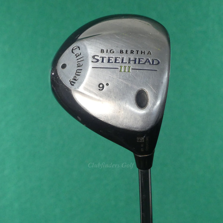 Callaway Big Bertha Steelhead III 9° Driver Factory Steel Uniflex