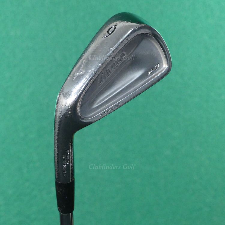 LH Mizuno MP-57 Cut Muscle Forged Single 6 Iron TT Dynamic Gold S300 Steel Stiff