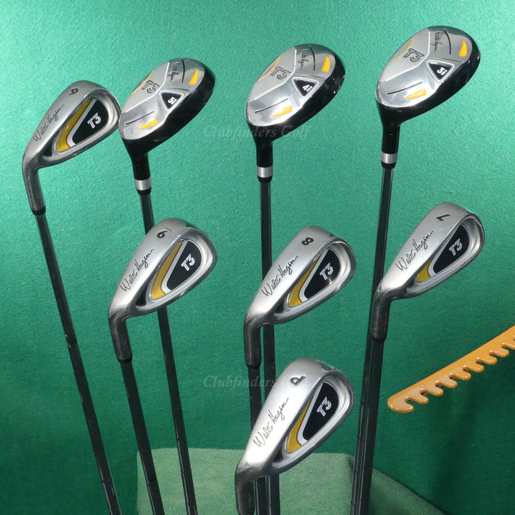 LH Walter Hagen T3 Driver, 3 Wood, 3-PW 10-Piece Woods/Hybrids/Irons Club Set