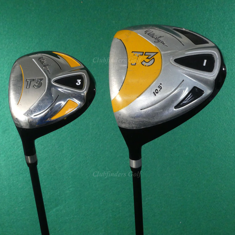 LH Walter Hagen T3 Driver, 3 Wood, 3-PW 10-Piece Woods/Hybrids/Irons Club Set