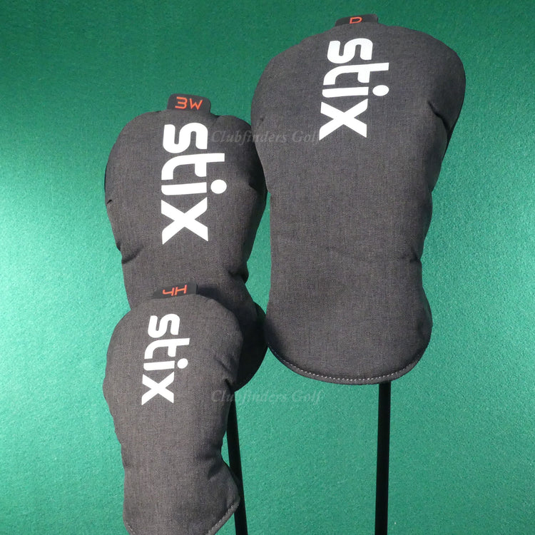 Stix Golf 10.5° Driver, 3 Wood & 4 Hybrid Graphite Stiff w/ Headcovers SET OF 3