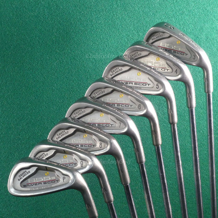 Tommy Armour 855s Silver Scot 3-PW Iron Set Tour Step II Steel Stiff *READ*