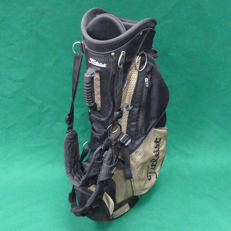 Titleist BX57 Gold/Black 6-Way Golf Cart Bag w/ Raincover & Ogio Straps *READ*