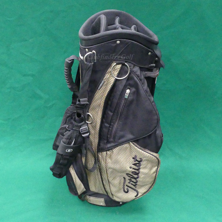 Titleist BX57 Gold/Black 6-Way Golf Cart Bag w/ Raincover & Ogio Straps *READ*