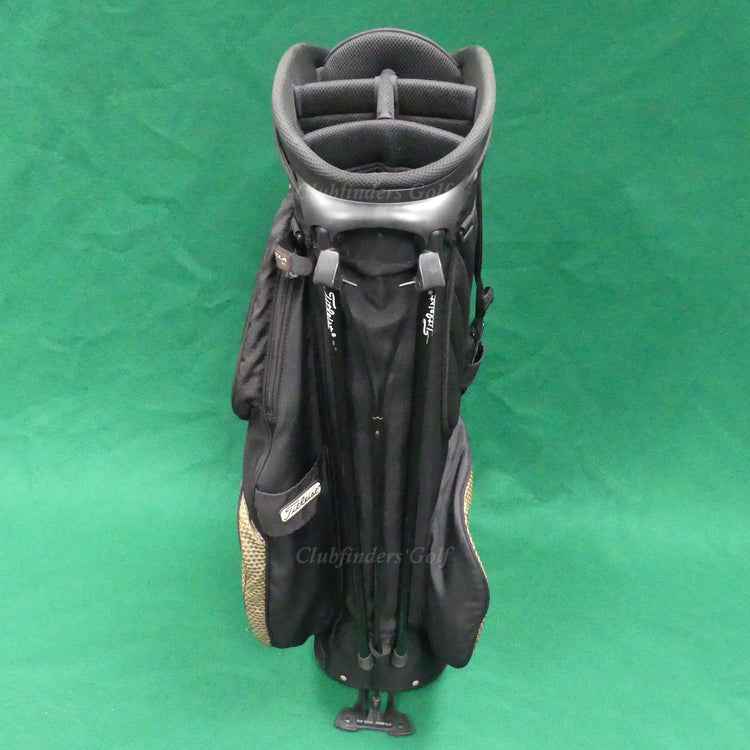 Titleist BX57 Gold/Black 6-Way Golf Cart Bag w/ Raincover & Ogio Straps *READ*