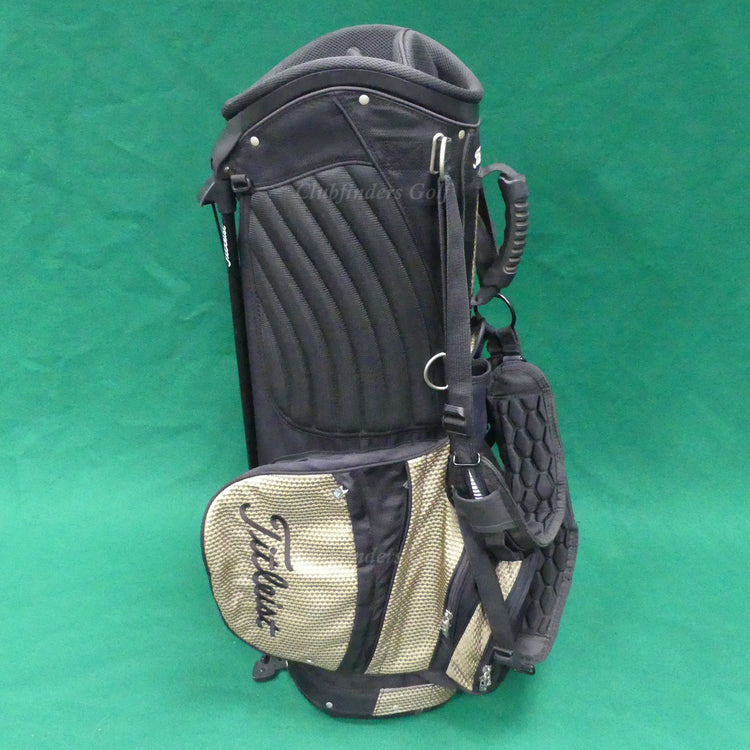 Titleist BX57 Gold/Black 6-Way Golf Cart Bag w/ Raincover & Ogio Straps *READ*