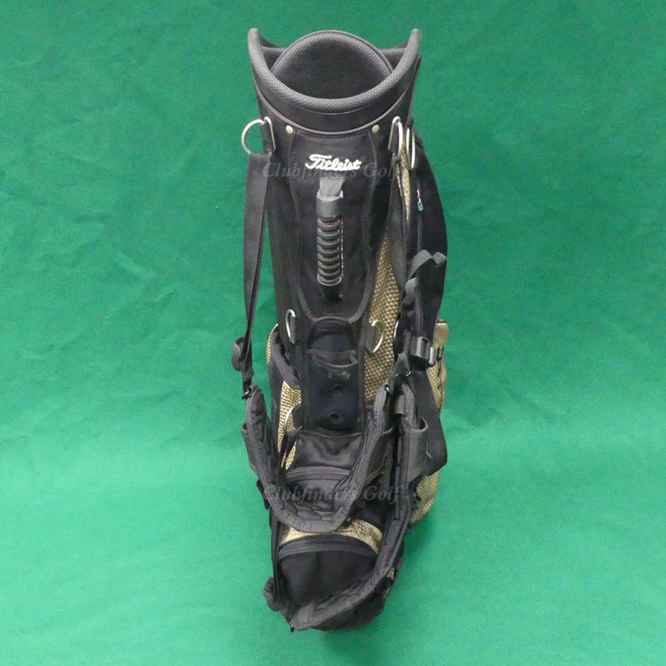 Titleist BX57 Gold/Black 6-Way Golf Cart Bag w/ Raincover & Ogio Straps *READ*