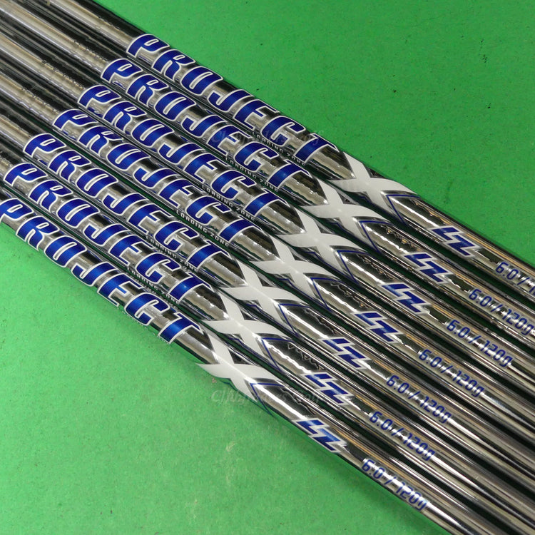 Project X LZ 6.0 120g .355 Stiff Flex Pulled Steel Iron Shafts SET OF 7