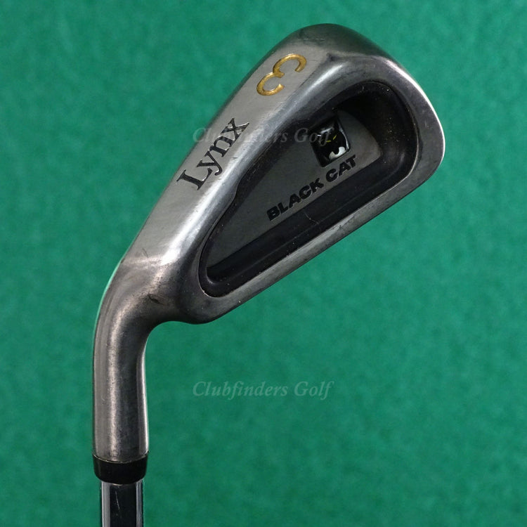 LH Lynx Original Black Cat Single 3 Iron True Temper Dynamic Flare Steel Stiff