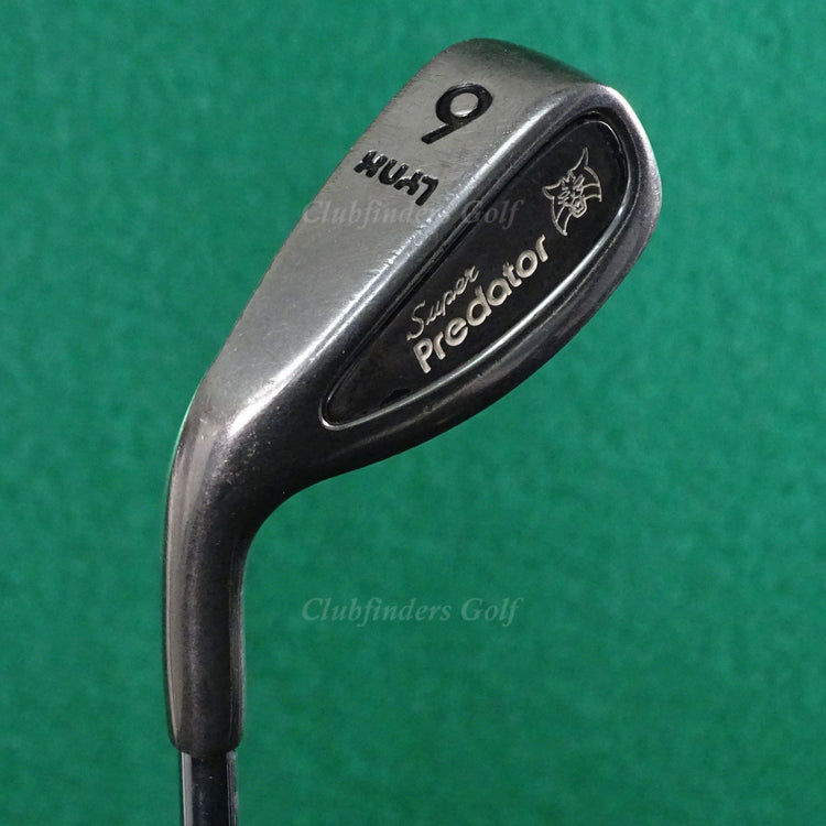 LH VINTAGE Lynx Super Predator USA Single 6 Iron Factory Steel Stiff