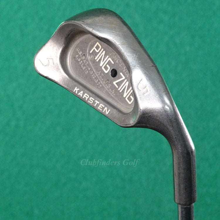 Ping Zing Stainless Black Dot Single 5 Iron Karsten JZ Steel Stiff