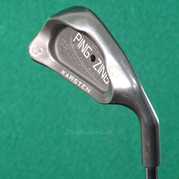 Ping Zing Stainless Black Dot Single 3 Iron Karsten JZ Steel Stiff