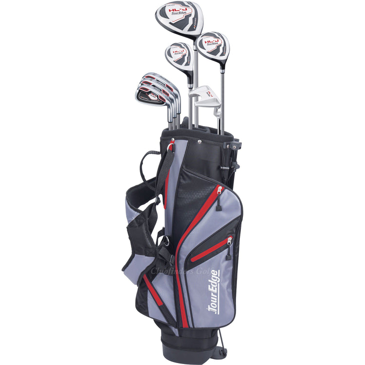 NEW JUNIOR Tour Edge Hot Launch HL-J Red 7-Piece Golf Club Set w/ Stand Bag