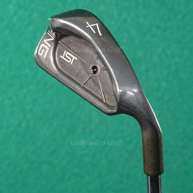 Ping ISI Stainless Black Dot Single 4 Iron Karsten ZZ-Lite Steel Stiff