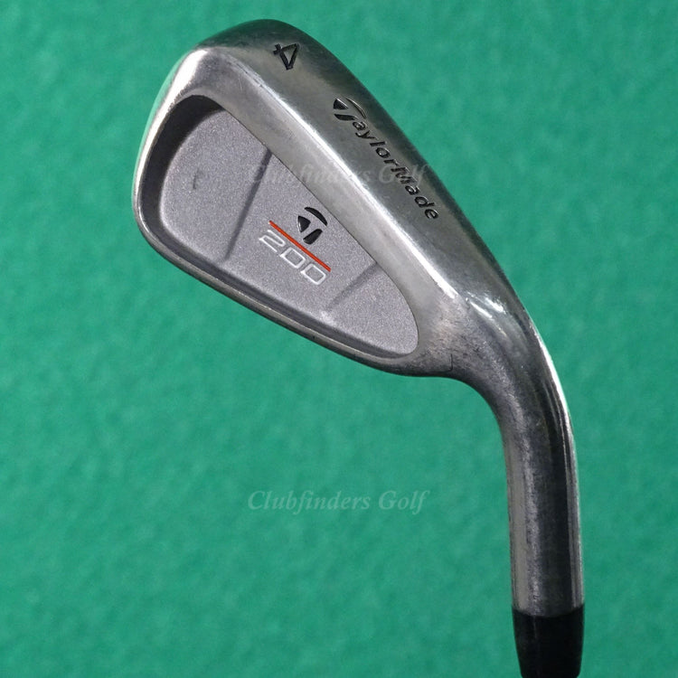 TaylorMade 200 Steel Single 4 Iron Factory R-80 Steel Regular