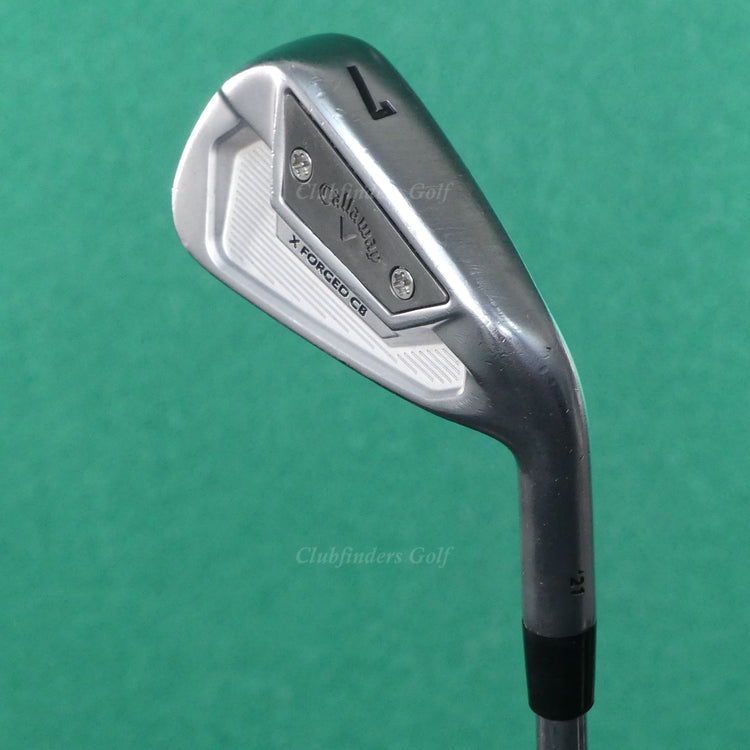 Callaway X Forged CB '21 Single 7 Iron Project X LS 6.0 120g Steel Stiff