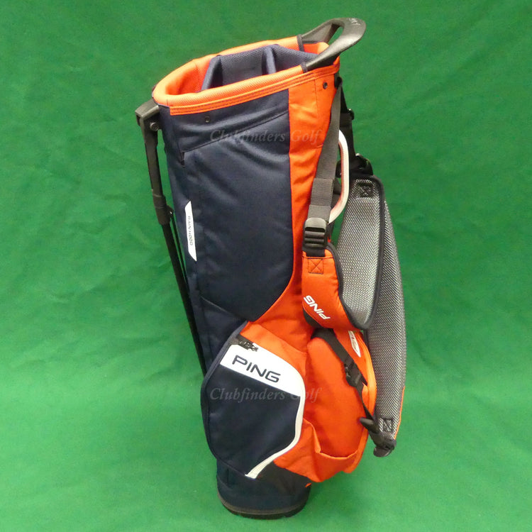 NEW Ping Hoofer 2023 Navy/Red/White Golf Stand Bag w/ Raincover