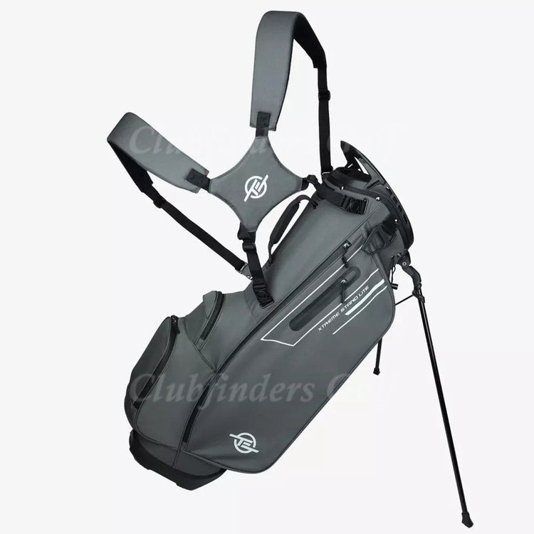 NEW Tour Edge Xtreme Lite Dark Grey 5-Way Golf Stand Bag w/ Raincover