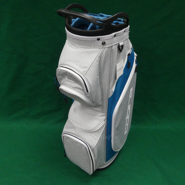 NEW Lady Cobra Golf 2024-2025 Fly-XL 2 Silver / Blue Golf Cart Bag w/ Raincover