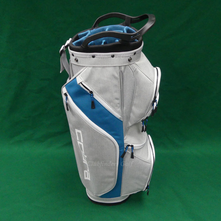 NEW Lady Cobra Golf 2024-2025 Fly-XL 2 Silver / Blue Golf Cart Bag w/ Raincover
