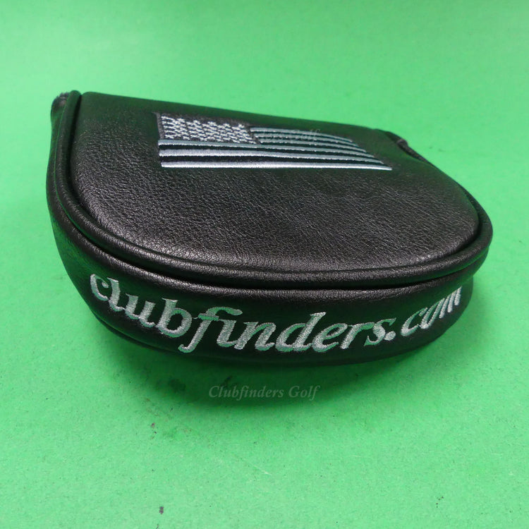 Clubfinders USA Flag Black Magnetic Closure LAB Large Mallet Putter Headcover