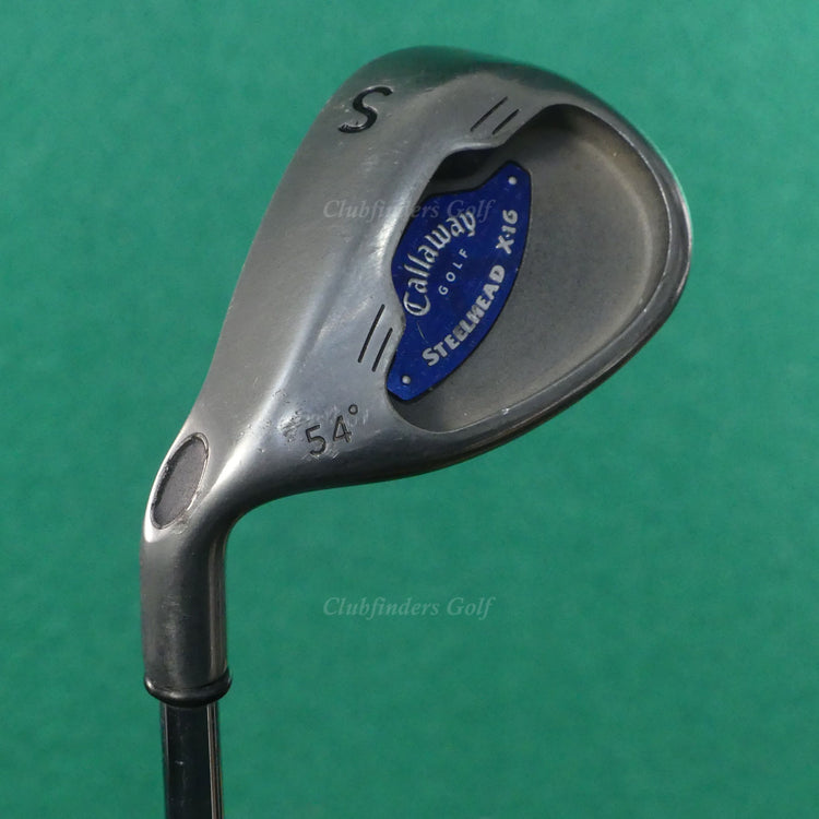 LH Callaway Golf Steelhead X-16 54° SW Sand Wedge Constant Weight Steel Uniflex