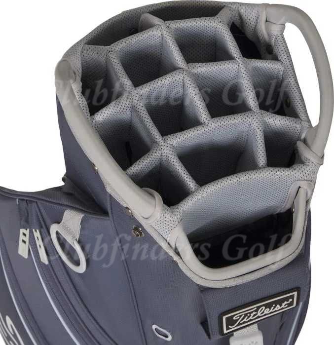 NEW Titleist Cart 14 Washed Indigo/BlueBird/White 14-Way Cart Bag w/Raincover