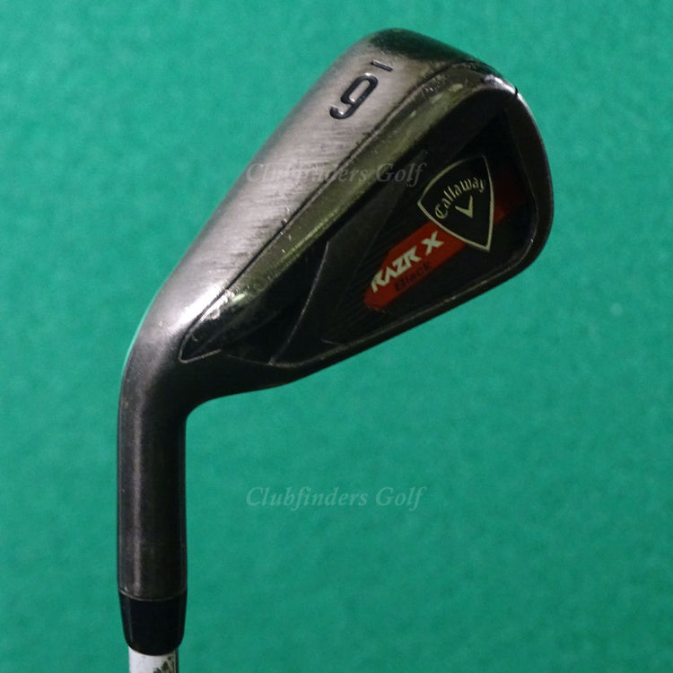 LH Callaway RAZR X Black Single 6 Iron KBS Tour Steel Stiff