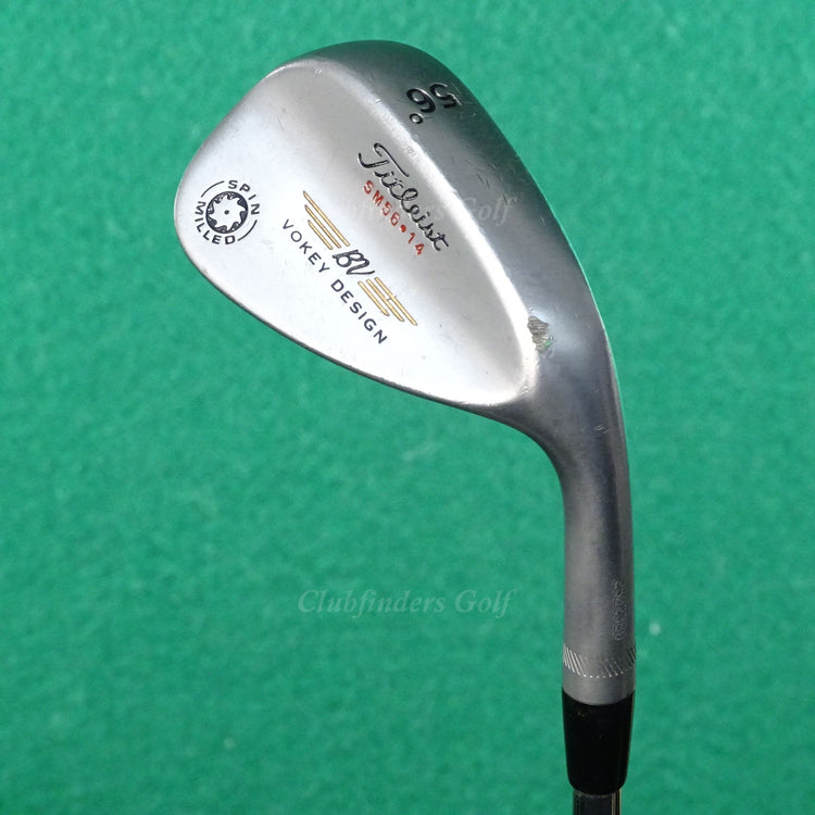 Titleist Vokey Spin Milled Chrome 56-14 56° Sand Wedge Dynamic Gold Wedge Flex