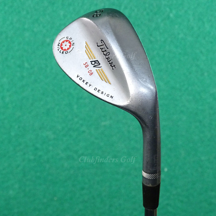 Titleist Vokey Spin Milled 2009 Chrome 58-8 58° Lob Wedge Stepped Wedge Flex