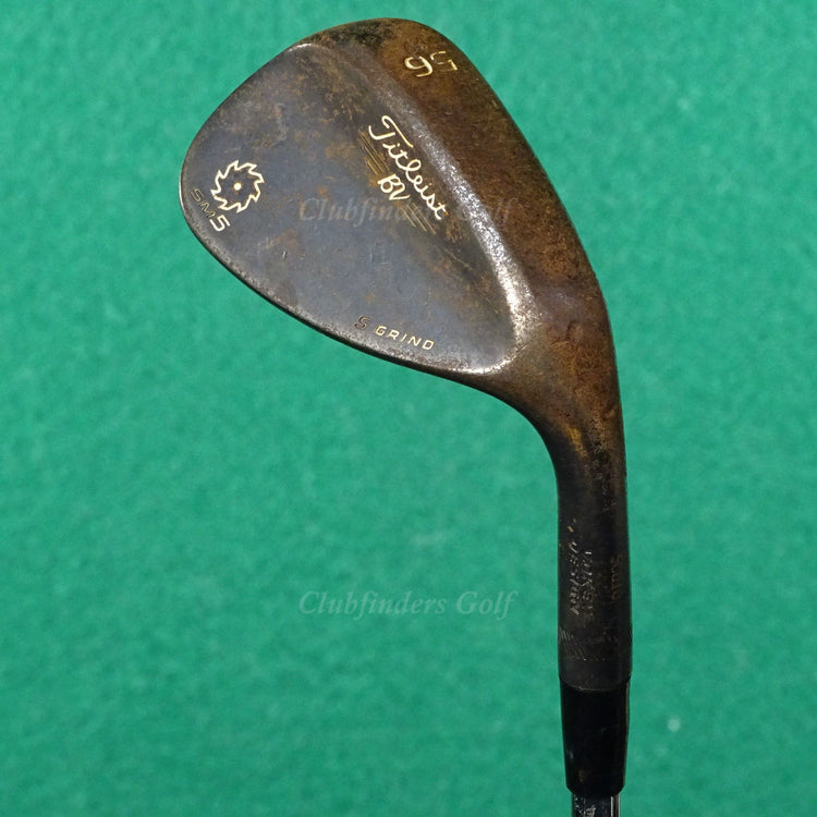 Titleist Vokey SM5 Raw Black 56-10S 56° Sand Wedge Stepped Steel Wedge Flex