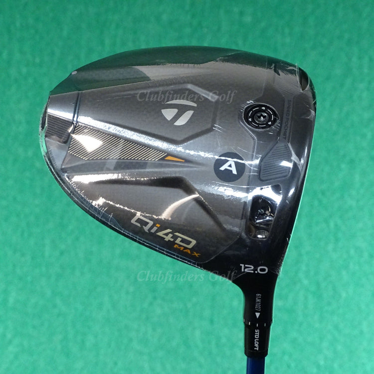 NEW TaylorMade Qi4D Max 12° Driver Even Flow Riptide CB 5.0-A 40G Seniors w/HC