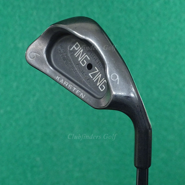 Ping Zing Stainless Black Dot Single 6 Iron Karsten JZ Steel Stiff