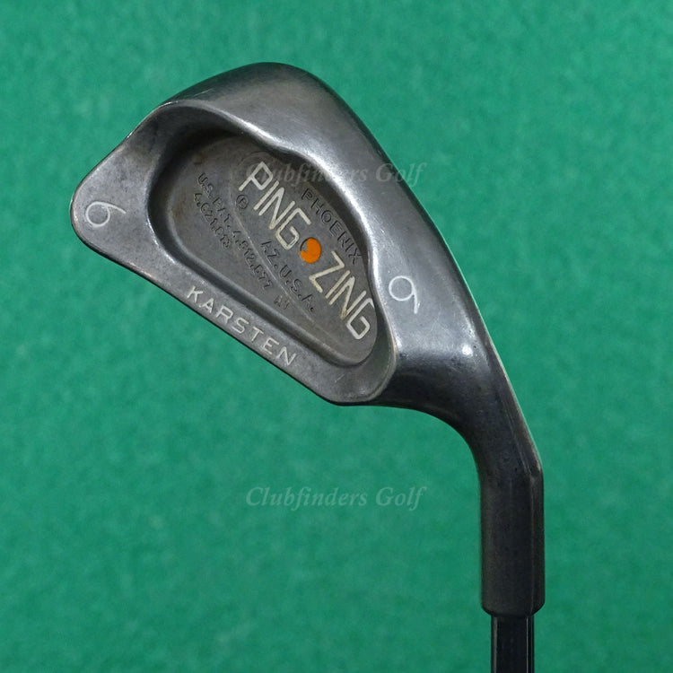 Ping Zing Stainless Orange Dot Single 6 Iron Karsten JZ Steel Stiff