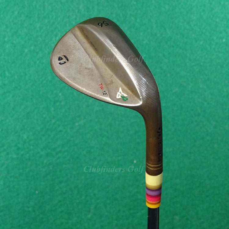 TOUR ISSUE TaylorMade Milled Grind 4 MG4 Raw 56-TW12 56° Sand Wedge Steel Stiff