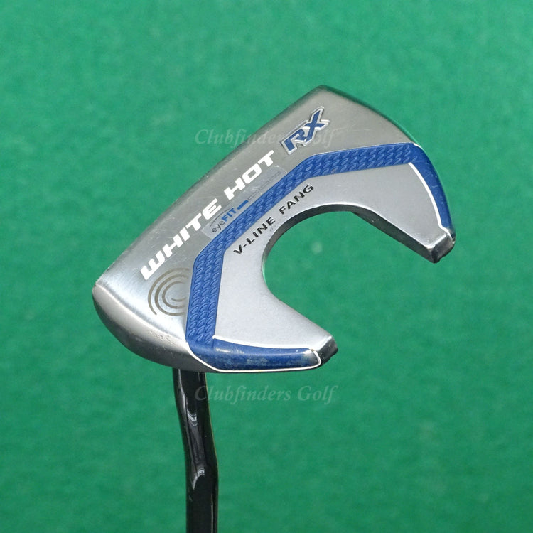 LH Odyssey White Hot RX V-Line Fang Double-Bend 35" Mallet Putter Golf Club
