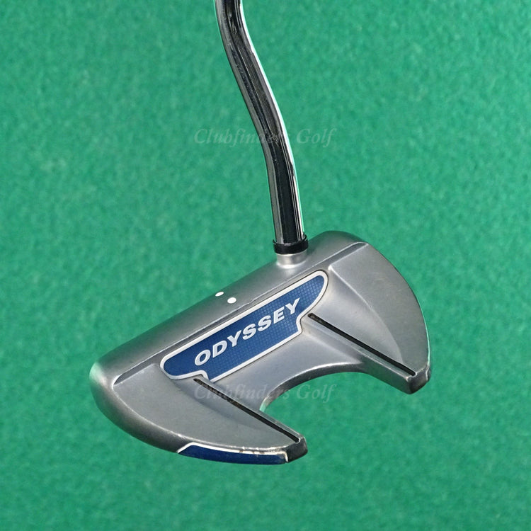 LH Odyssey White Hot RX V-Line Fang Double-Bend 35" Mallet Putter Golf Club